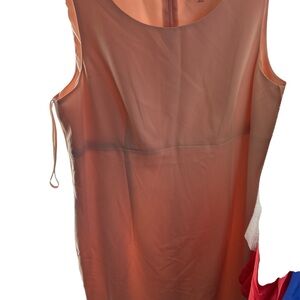 Le Suit Peach Sleeveless Dress